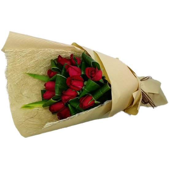 Elegant Love  One Dozen Roses Bouquet  Valentines Day